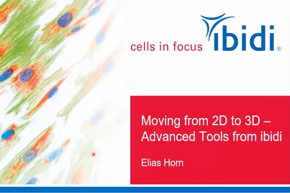 Moving from 2D to 3D - Advanced Tools from Ibidi